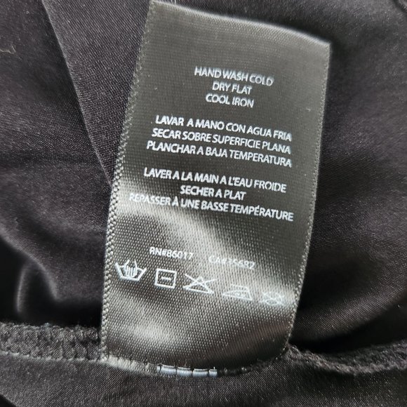 bebe Black Sleeveless Top With Mesh and Keyhole Back, Size Small - Picture 13 of 13